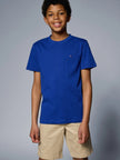 Tommy Classic Logo Embroidered Tee - Royal blue