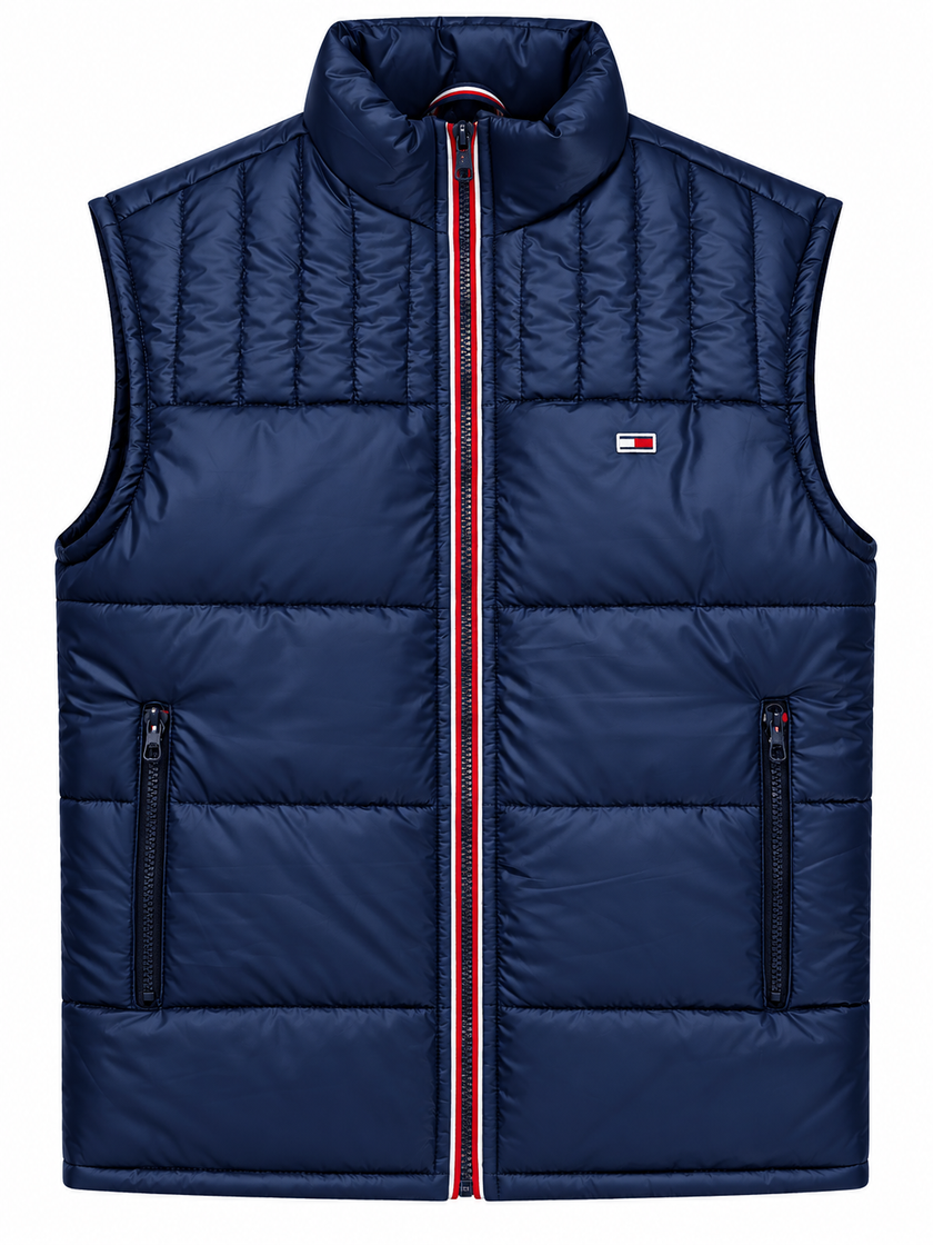Tommy Sleeveless Puffer Gillet - Navy Blue