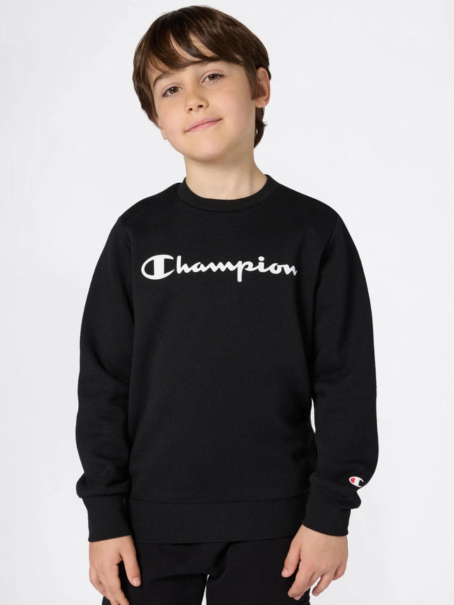 Champion Center Logo Sweatshirt - Black - Brand Store