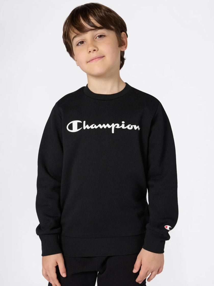 Champion Center Logo Sweatshirt - Black - Brand Store