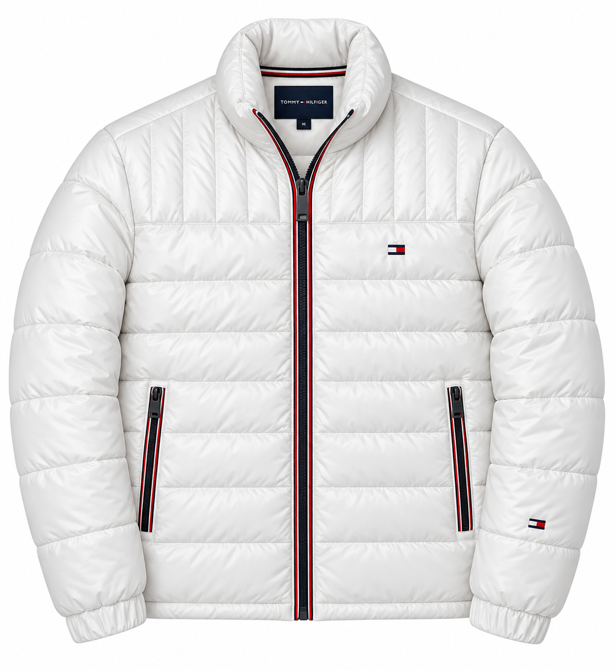 Tommy Puffer Jacket - White
