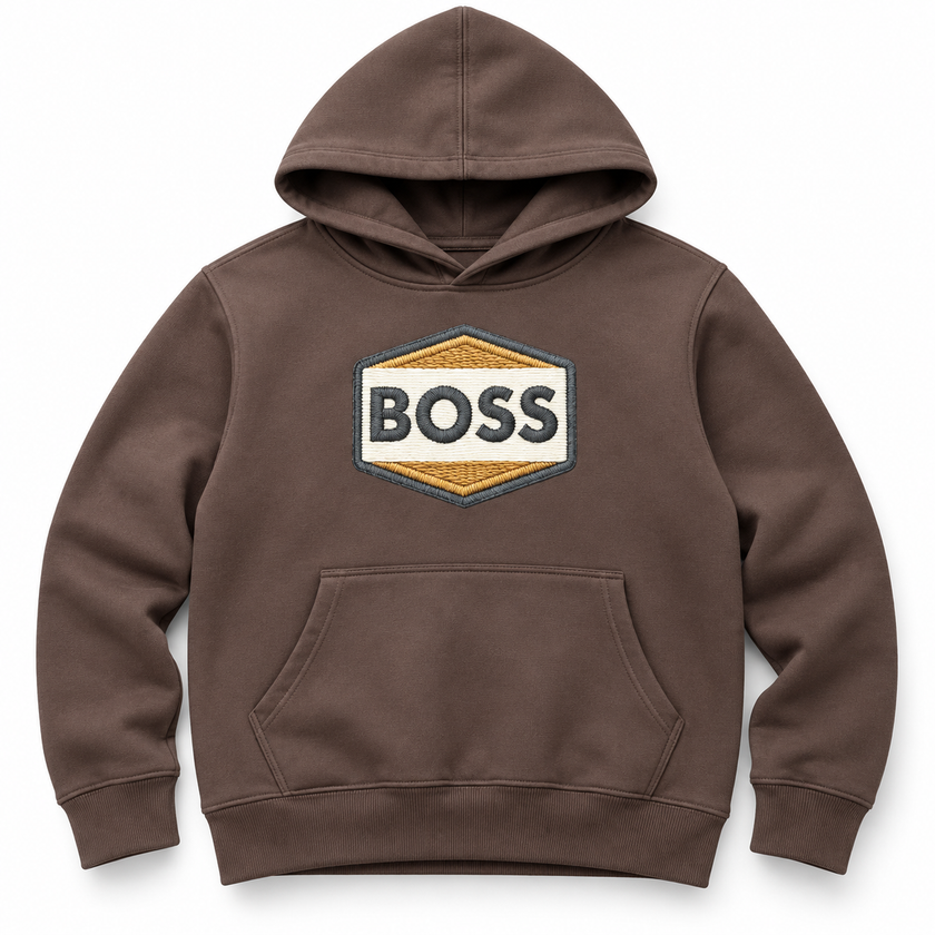 Boss Big Logo Pullover Hoodie