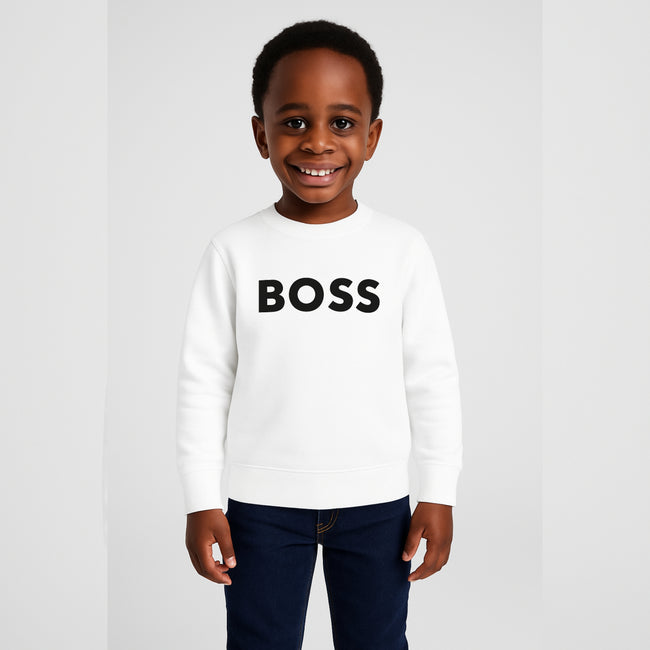 BOSS Sweatshirt Unisex - White