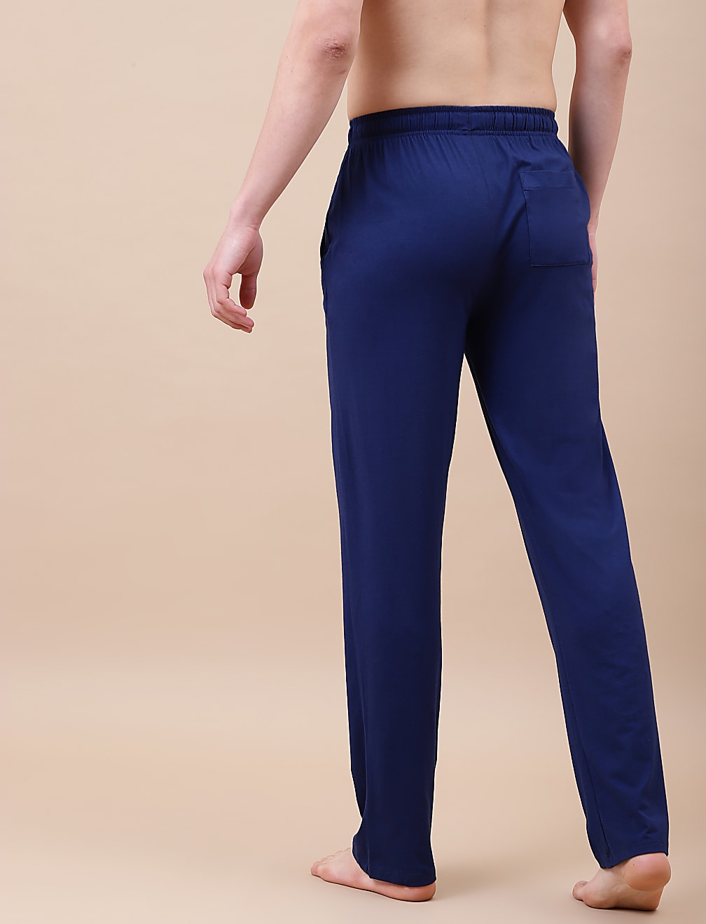 Jack & Jones Cotton Relaxed Trouser - Navy - Brand Store