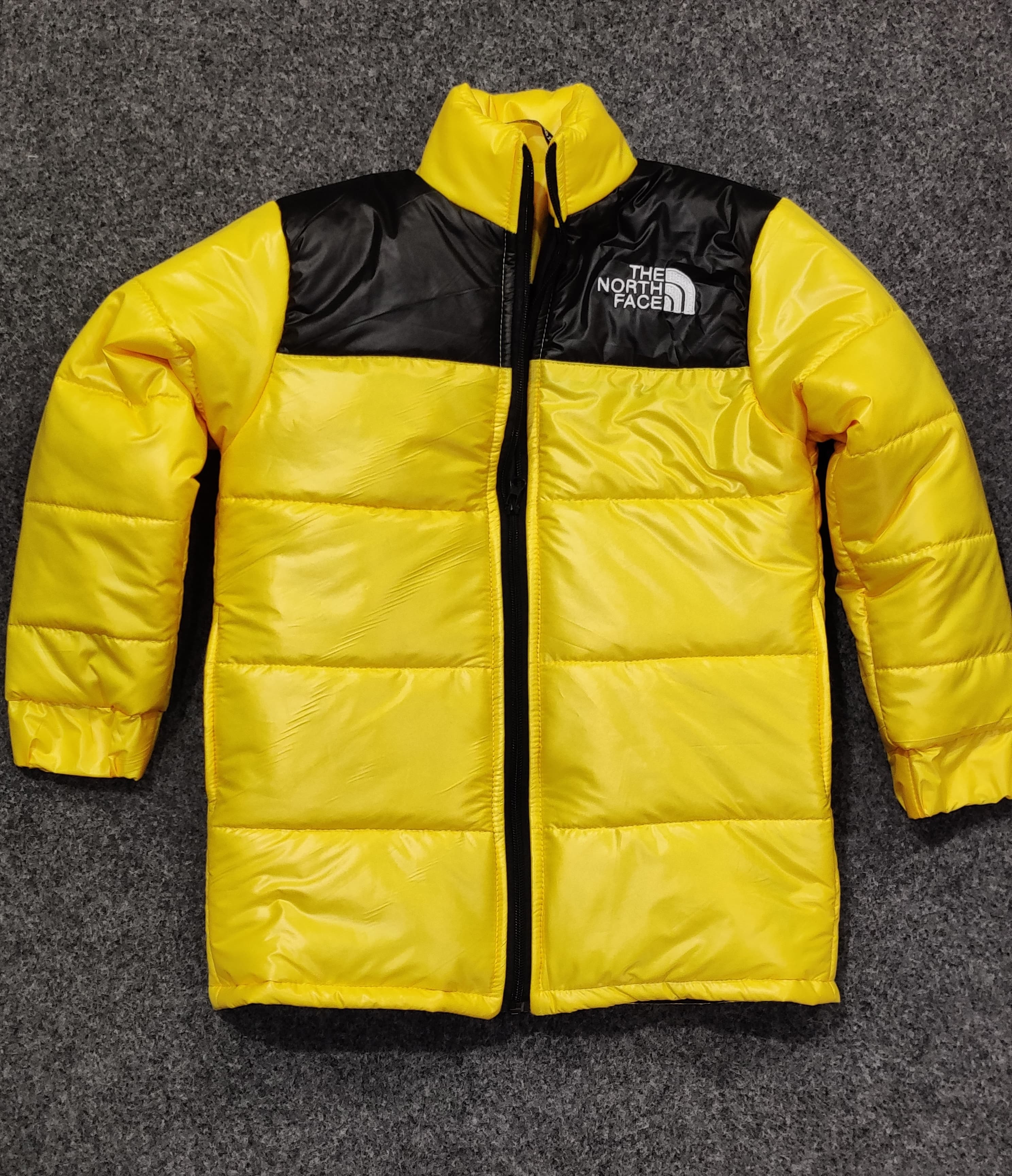 TNF Full Sleeves Kids Puffer - Yellow
