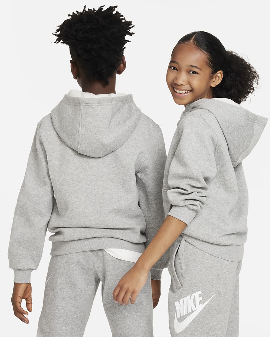 NK Pullover Hoodie Kids Unisex - Grey