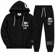 LCST Zipper FR  Zipper Hoodie Tracksuit - Black