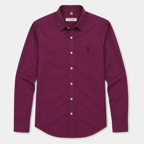 USPA Plum Casual Shirt