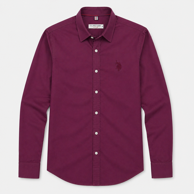 USPA Plum Casual Shirt