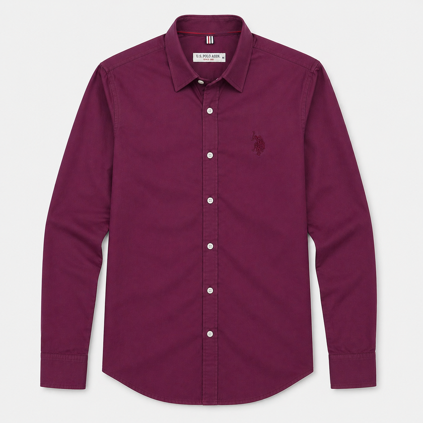 USPA Plum Casual Shirt