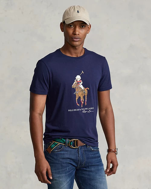 Polo Pony Bear Logo Tee - Navy - Brand Store