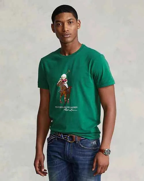 Polo Pony Bear Logo Tee - Green