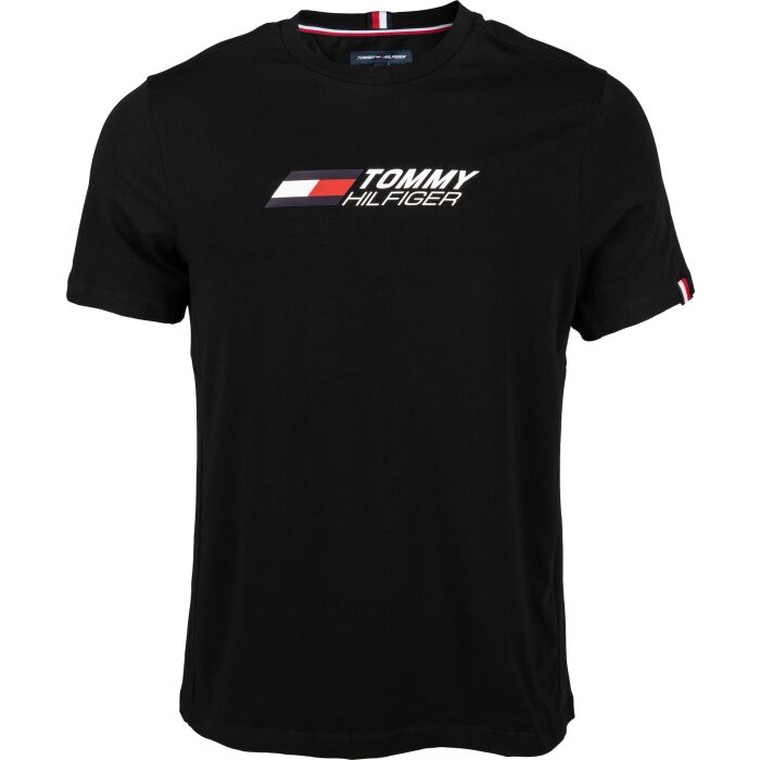 Tommy Hilifiger Signature Tee - Black - Brand Store