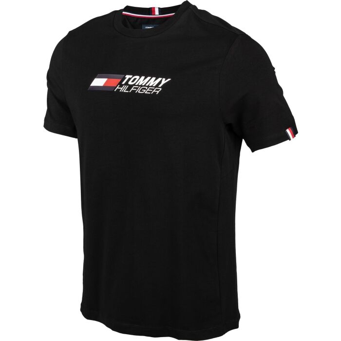 Tommy Hilifiger Signature Tee - Black - Brand Store