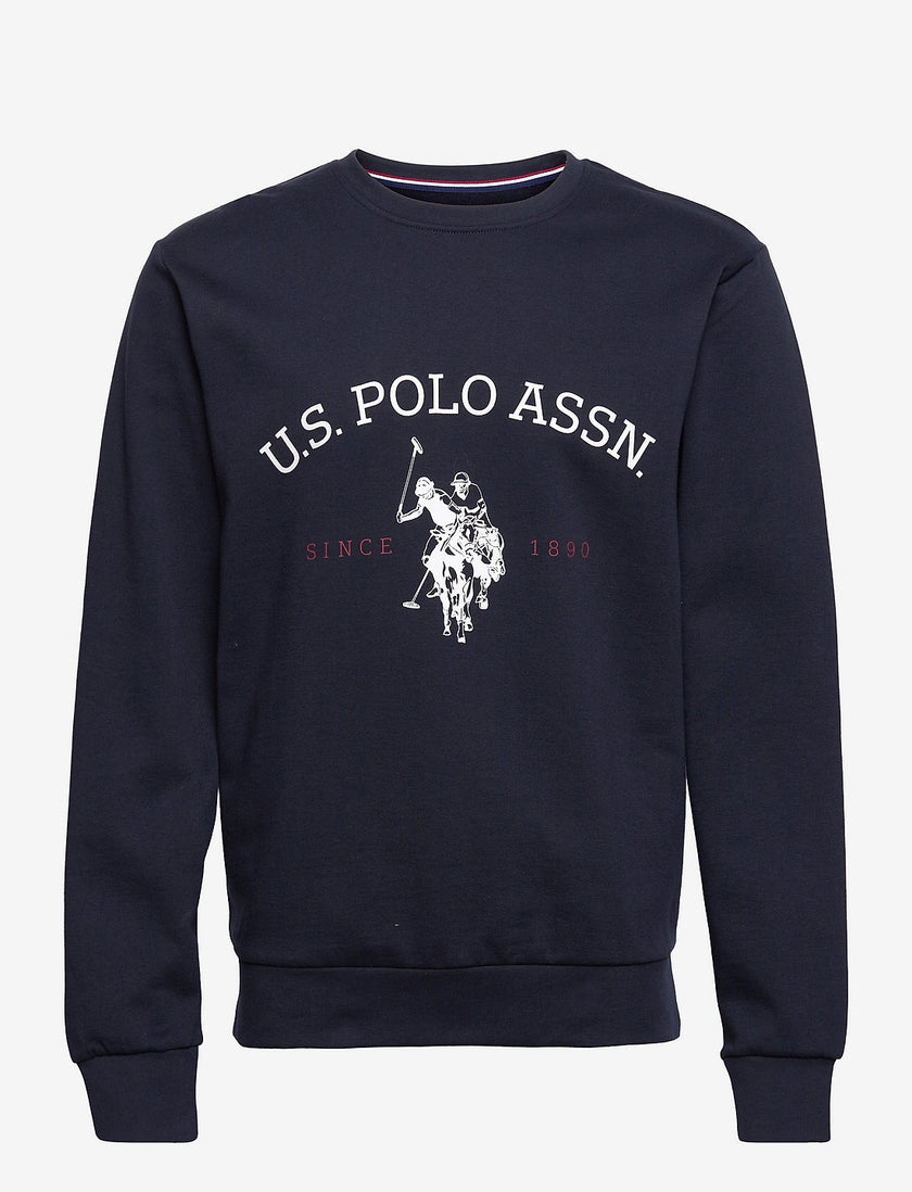 Us Polo Heritage Logo Sweatshirt - Gray - Brand Store