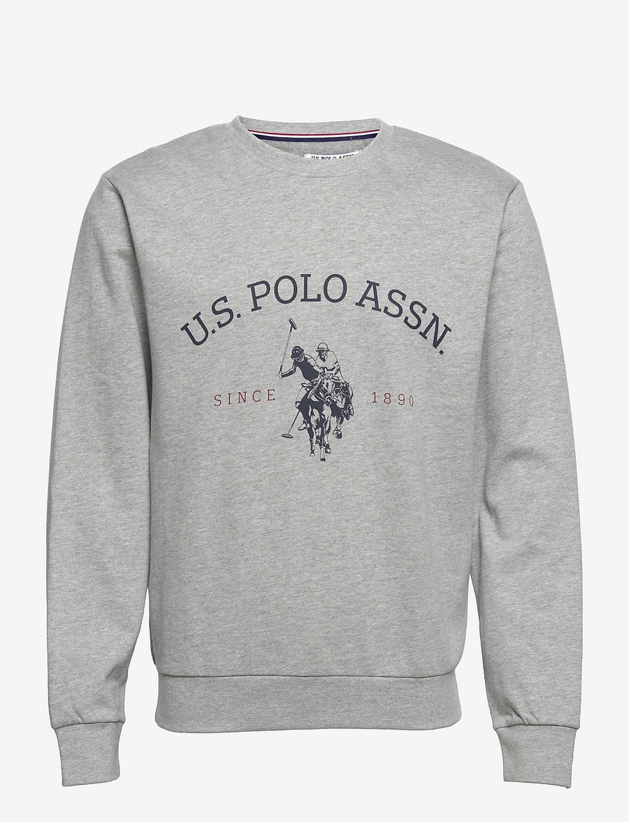Us Polo Heritage Logo Sweatshirt - Gray