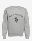 Us Polo Heritage Logo Sweatshirt - Gray - Brand Store