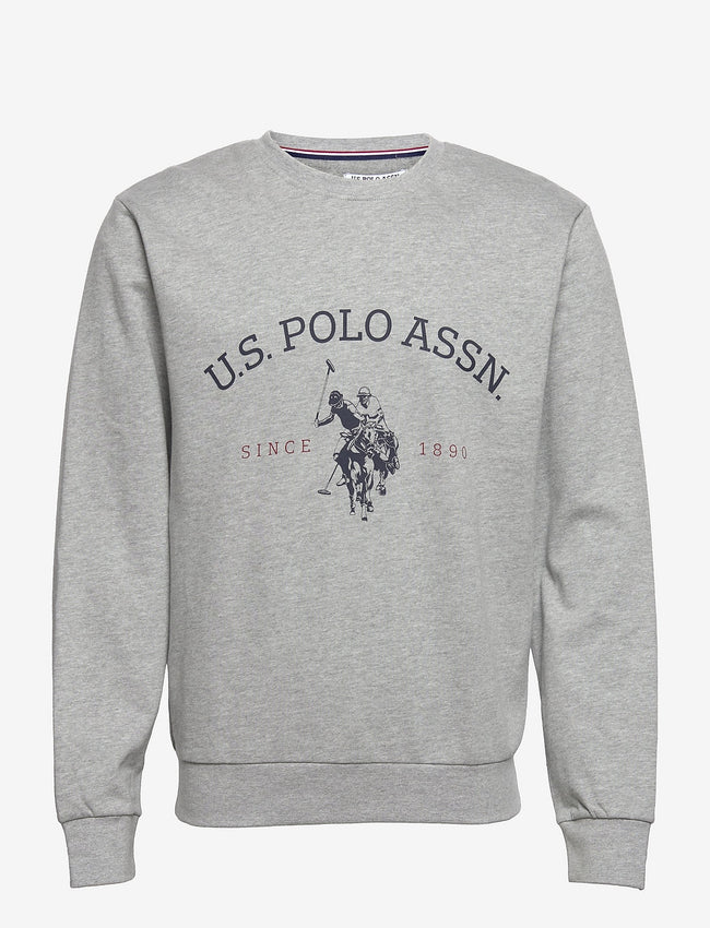 Us Polo Heritage Logo Sweatshirt - Gray - Brand Store