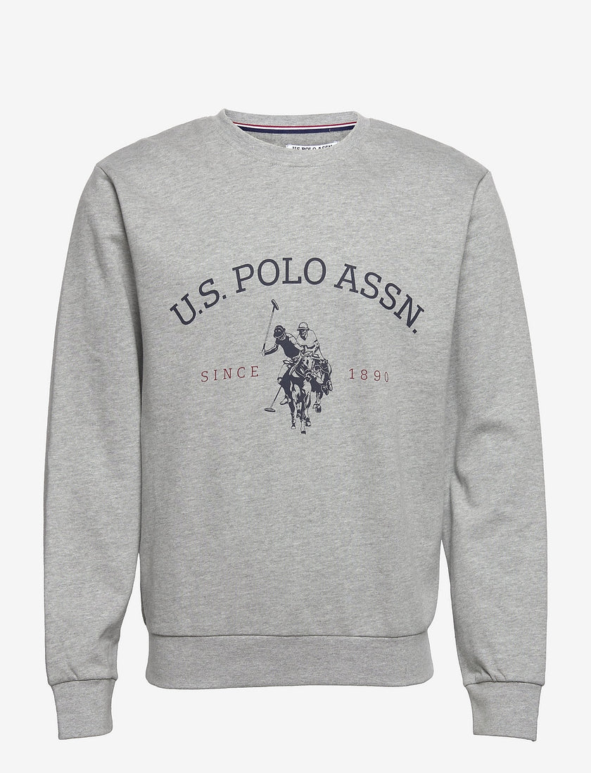 Us Polo Heritage Logo Sweatshirt - Gray - Brand Store