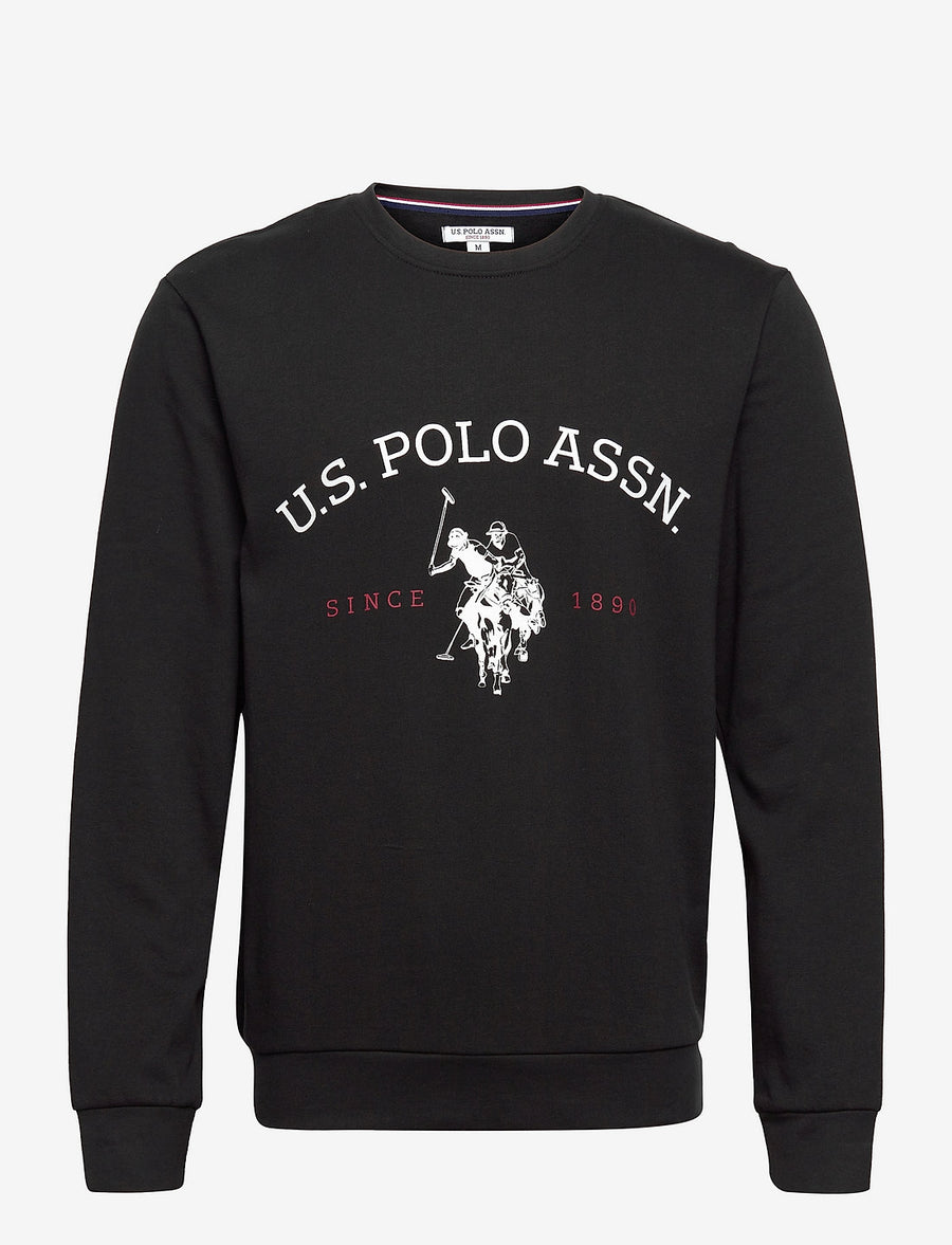 Us Polo Heritage Logo Sweatshirt - Black - Brand Store