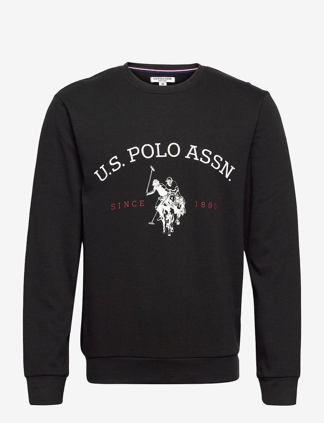 Us Polo Heritage Logo Sweatshirt - Black - Brand Store