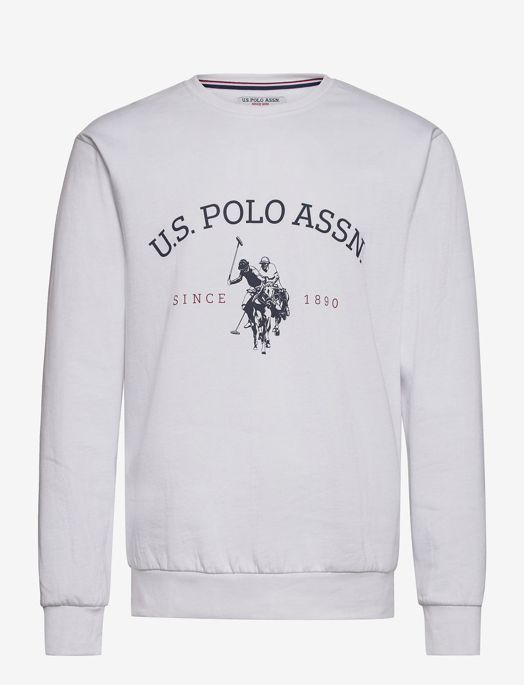 Us Polo Heritage Logo Sweatshirt - White - Brand Store