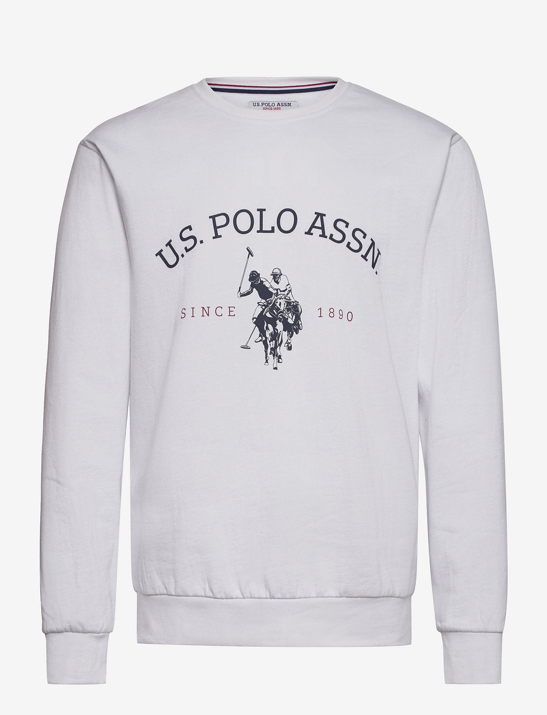 Us Polo Heritage Logo Sweatshirt - White - Brand Store
