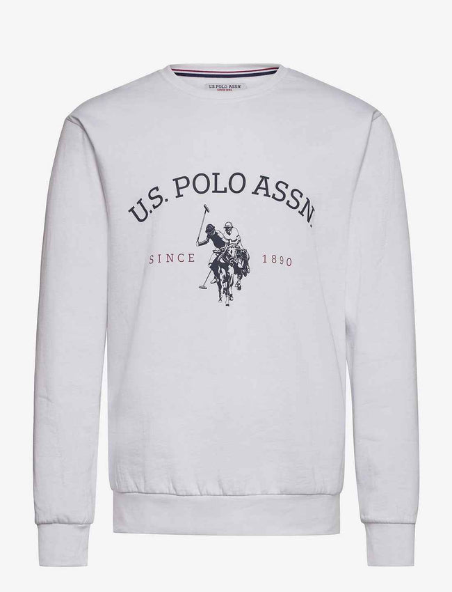 Us Polo Heritage Logo Sweatshirt - White
